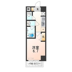 伝法駅 徒歩2分 6階の物件間取画像